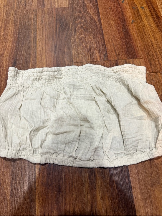 Universal Thread Tops - Women's Cream Neutral Tube Crop Top Universal Thread Size Medium